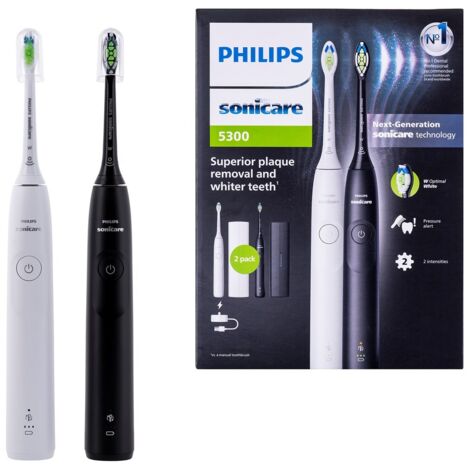 Philips HX7109/01 Sonicare 5300 Zahnbürste schwarz weiß