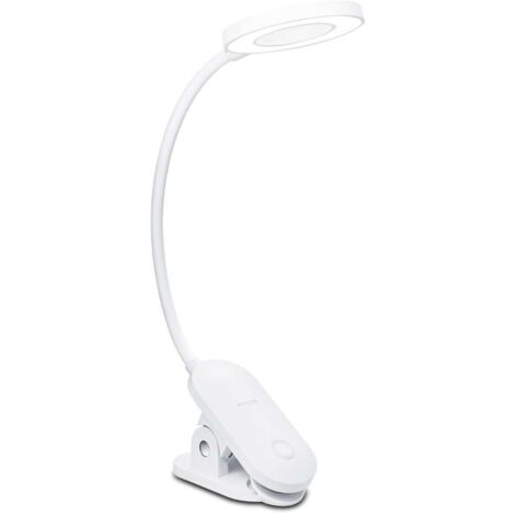 Philips Iluminación - Lámpara LED con pinza, 4000 K, 5 W, regulable, blanca 929003315007