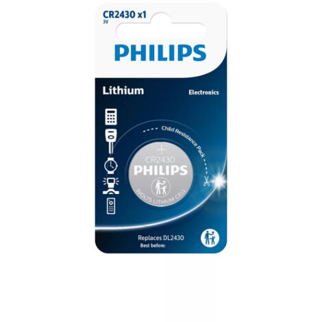Philips Knopfzelle CR 2430 3 V 1 St.  Lithium Minicells