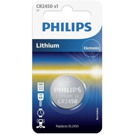 Philips Knopfzelle CR2450 3 V 1 St. Lithium Minicells