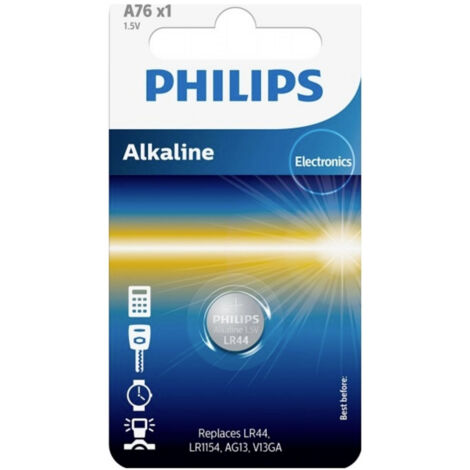 Philips Knopfzelle LR 44 1.5 V 1 St.  Alkali-Mangan A76