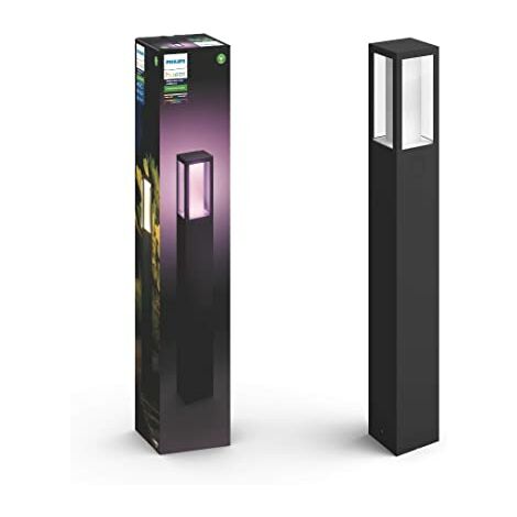 Philips – Lampadaire d'extérieur Impress LED 49W – Verre et métal noir – Technologie Hue – Contrôle à distance et programmation - 1743230p7