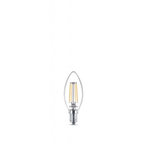 PHILIPS - LAMPADINA LED A CANDELA CHIARACON FILAMENTO A VISTA 40W E14 270OK - NON DIMMERABILE - LUCE BIANCA CALDA