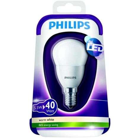 PHILIPS - LAMPADINA LED A SFERA 40W E14 WW 230V ND