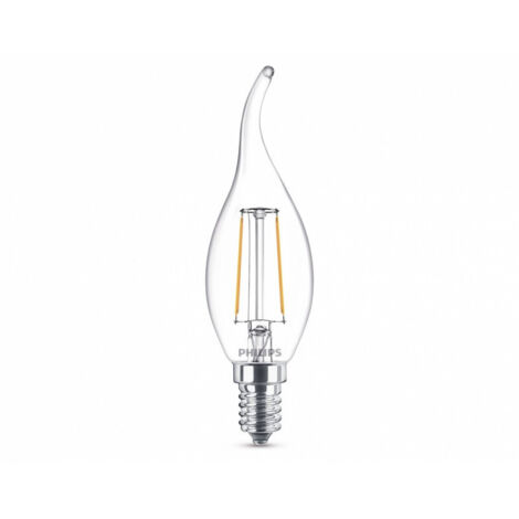 Philips Lampadina LED Classic  E14, 2 W Equivalenti a 25 W, Luce Bianca Naturale Calda [Classe di efficienza energetica A++]