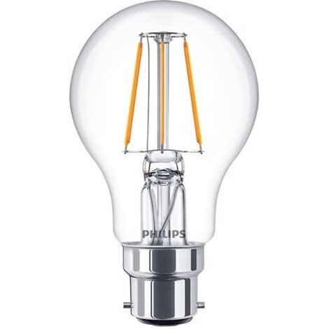 Philips Lampadina LED Goccia Filamento, Equivalente a 40 W Attacco B22, Luce Bianca Calda, non Dimmerabile