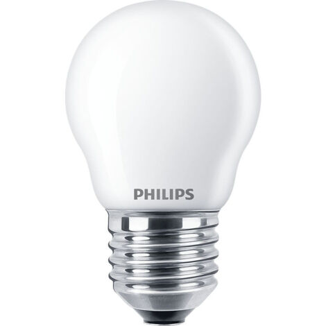 PHILIPS Lampadina LED Sferica E27 4.3W 470lm 2700K Luce Calda 4.5x8.2cm