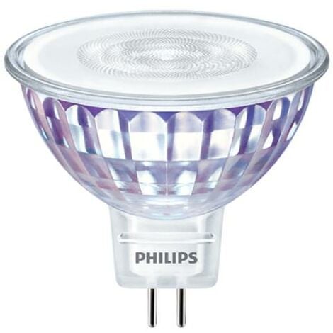 Philips lampadina spot led 7-50w mr16 attacco gu5.3 luce calda 2700k 621 lumen clagu535082736