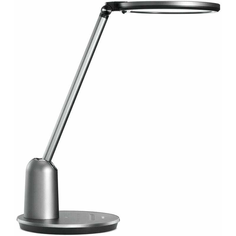 Philips - Lampe de bureau à intensité et température de couleur variables, gris foncé