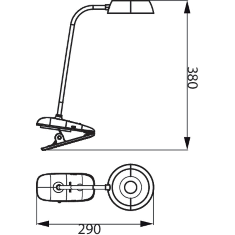Philips - lampe de lecture à clipser, blanche 929003179707