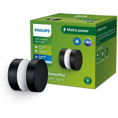 Philips Laven lampe de chemin extérieure noire LED 100 mm