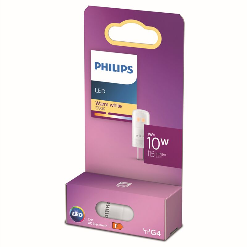 

Philips LED 10W G4, warmwei (2700K) 12V Nicht