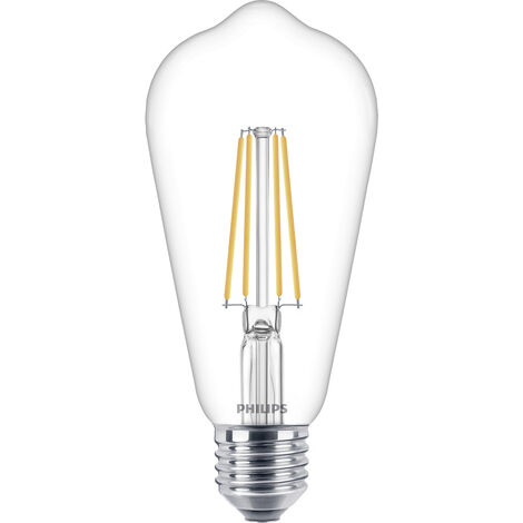 Philips LED 76305300 LED EEK E (A - G) E27 Spezialform 7 W = 60 W Warmweiß (Ø x L) 6.4 cm x 14 cm  1
