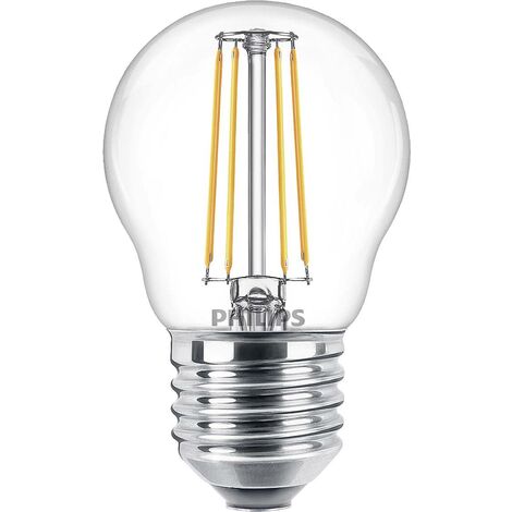 Philips LED 76317600 LED CEE F (A - G) E27 forme de goutte 4.3 W = 40 W blanc chaud (Ø x L) 4.5 cm x 8 cm 1 pc(s) A860802