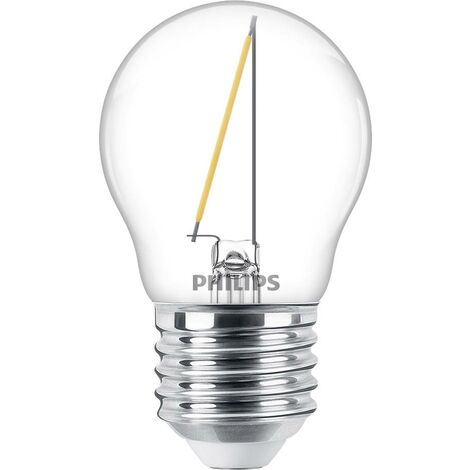 Philips LED 76425800 LED CEE F (A - G) E27 forme de goutte 1.4 W = 15 W blanc chaud (Ø x L) 4.5 cm x 7.8 cm 1 pc(s) A807102