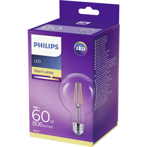 Philips LED 929001387901 LED EEK E (A - G) E27 Globeform 7 W = 60 W Warmweiß (Ø x L) 95 mm x 140 mm