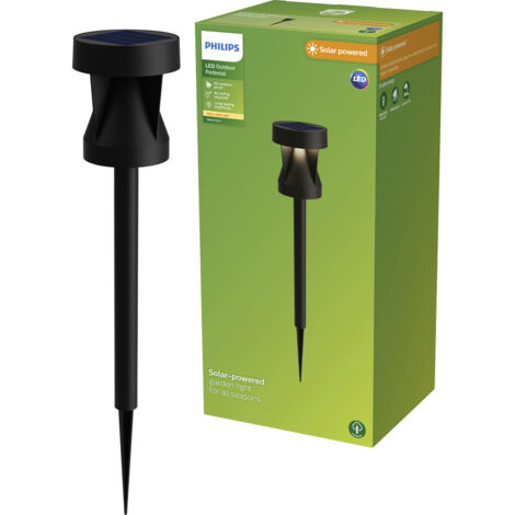 Philips LED 929004659001 Avery Solar-Außenstandleuchte   LED LED fest eingebaut 1.8 W Schwarz