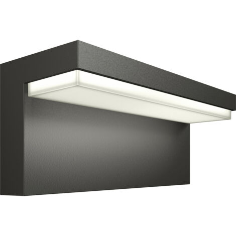 Philips LED Außenwandleuchte Bustan anthrazit warmweiß Wandleuchte