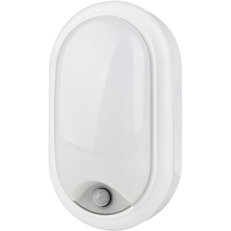 Philips LED Außenwandleuchte ProjectLine oval mit Bewegungsmelder neutralweiß Wandleuchte