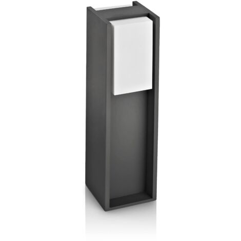 Philips LED Bridge, Lampada a Parete LED per Esterni, Attacco E27, 40 cm, Antracite