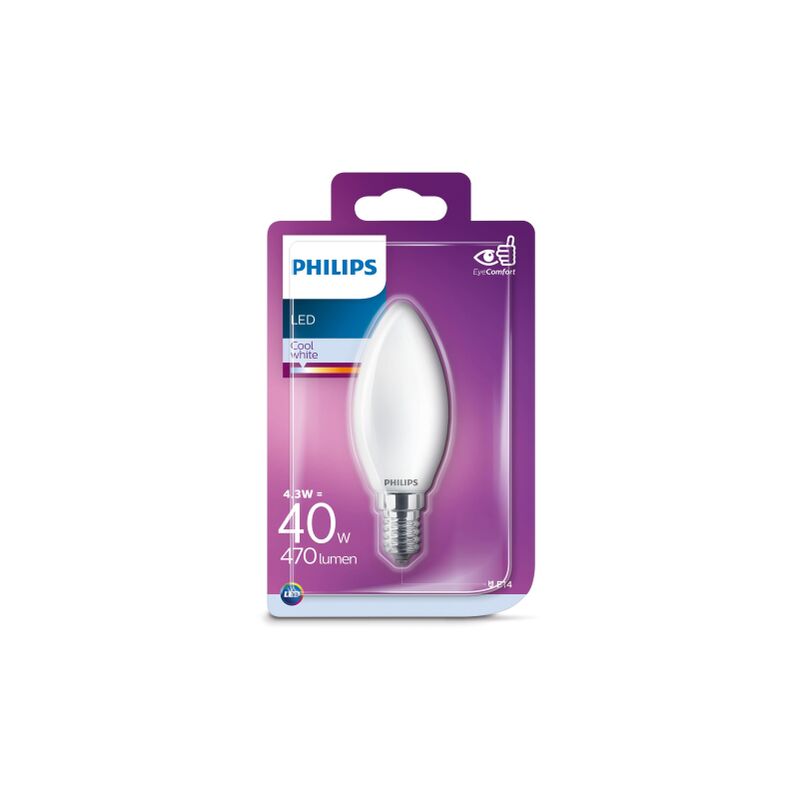 Image of Led Classic, 40W, E14 cw, B35 fr nd 1BC/6 - Philips