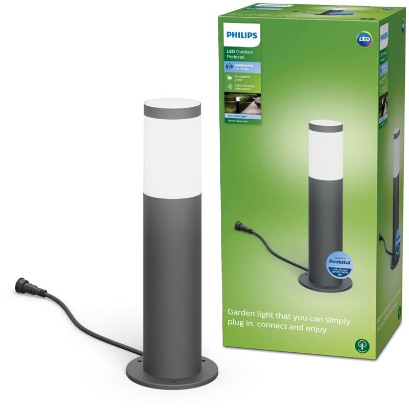 Image of Philips Hue - Philips led GardenLink, Paletto led da Esterni, Luce Bianca Frossoda, IP44, 6W