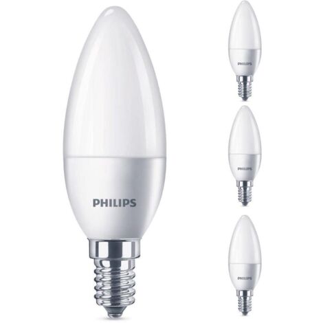 Philips LED Lampe E14 4er Set Kerzenform 40W 2700K