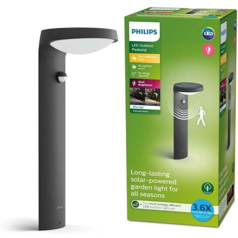 Philips LED Tyla 8719514476936 Lampada solare da terra per esterni LED (monocolore) 1.2 W Antracite