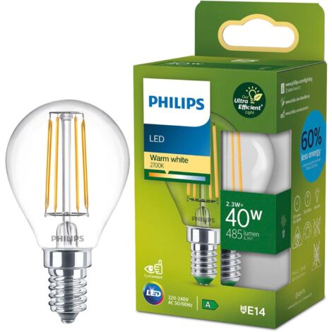 Philips LED UltraEfficient E14 2700K Glühbirne