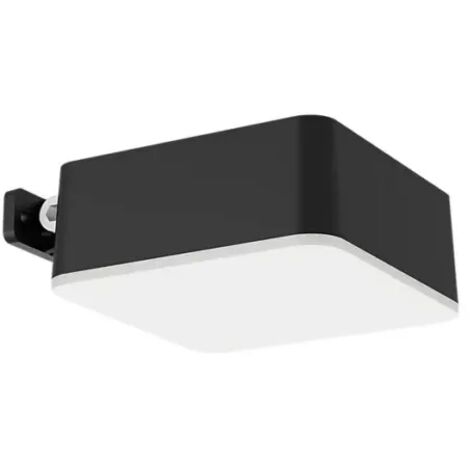 Philips LED Vynce Luce Solare da Parete per Esterni, Quadrata, Luce Bianca Calda, 1.5W, IP44, Nero