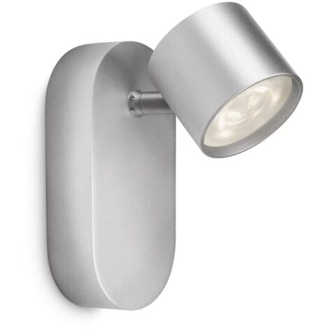 Philips LED Wandlampe Cyl Silber Schwenkbar