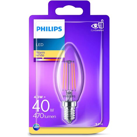 Philips Lampadina Master LEDluster D 6-40W E27 827 2700K Luce calda