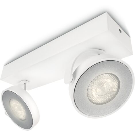 Philips Lighting Clockwork Lampada 2 Faretti LED Integrato Orientabile Integriert, 4.5 W, Alluminio, 2 x 4.5 W