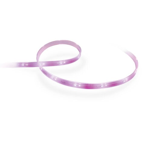 Philips Hue LED Lightstrip White & Color Ambiance Plus, weiß RGBW 1 m Erweiterung White 0773030316 Lightstrip