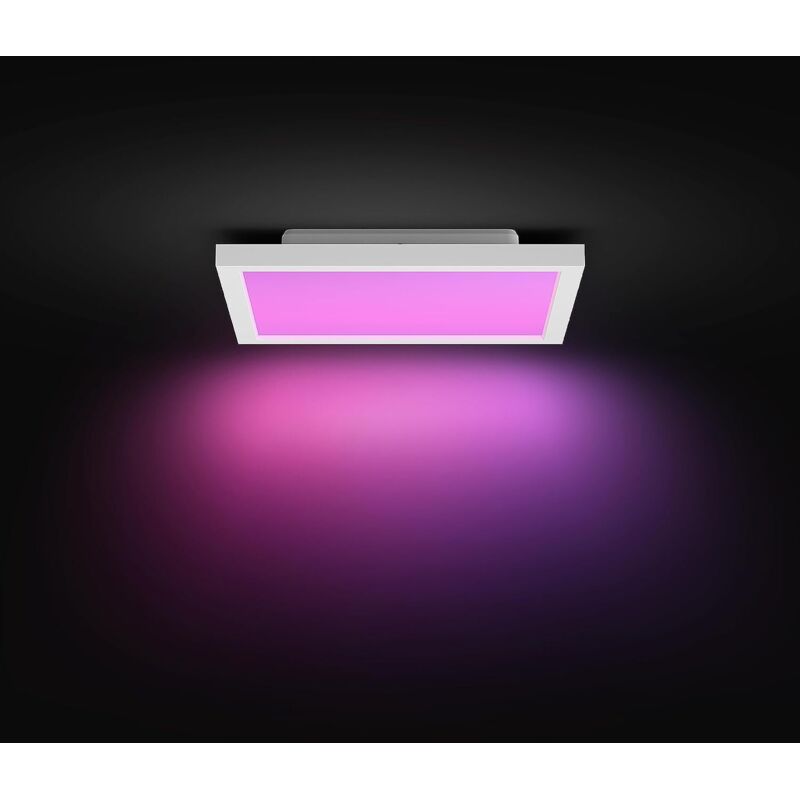 Hue White Ambiance, Panneau led Carré 25W Surimu, Noir,compatible Bluetooth, fonctionne avec Alexa, Google Assistant et Apple Homekit - Philips