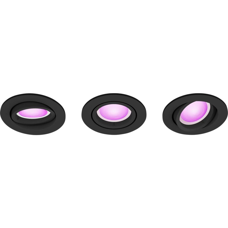 Philips - led Spot encastrable 8720169318977 Centura Hue GU10 5.7 w de blanc chaud à blanc froid, rvbb Y375003
