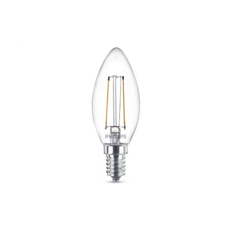 Philips Lighting Lampadina LED Classic Candela E14, Bianco, 2 W (25 W) [Classe di efficienza energetica A++]