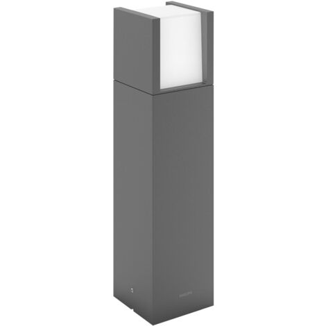 Philips Lighting Lampione LED Arbour, per Esterni, Basso, 6W, Luce Bianca Calda, Nero