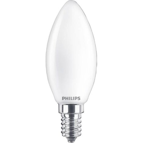 PHILIPS LIGHTING Led candela vetro 40w e14 2700k non dim