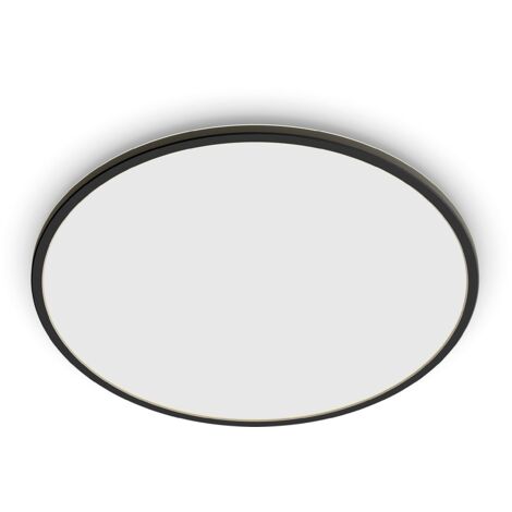 Philips Lighting Plafoniera con LED integrato SuperSlim, per esterni, IP54, 4000K, Nera