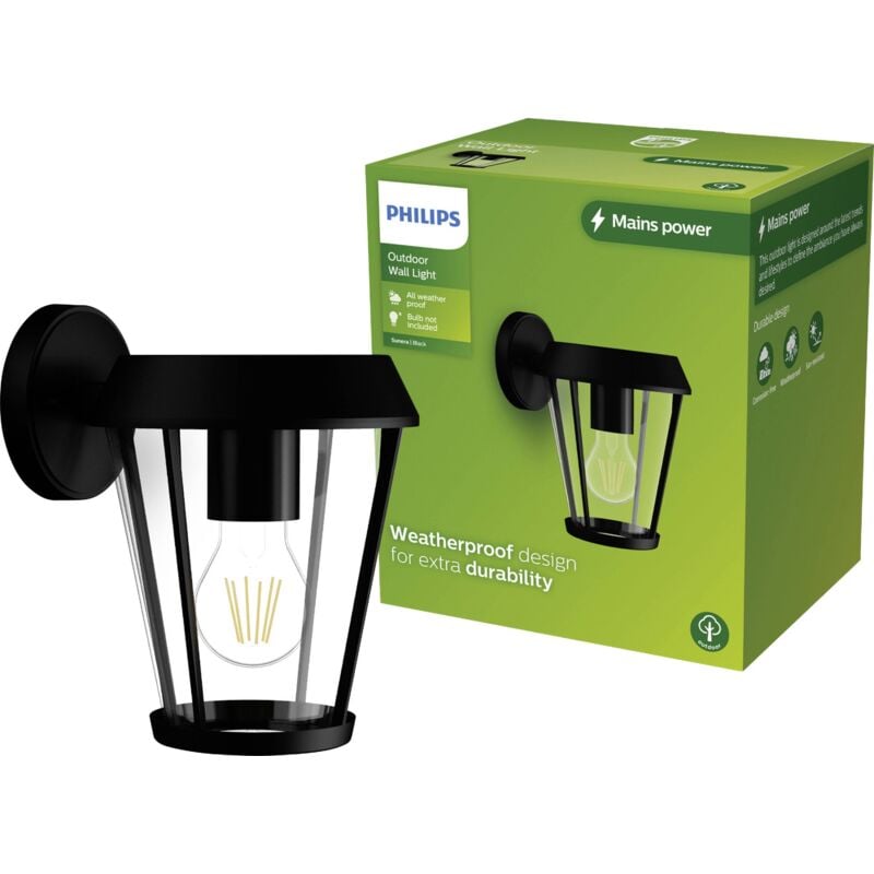 Lighting Sunera 929004141601 Applique extérieure E27 noir - Philips