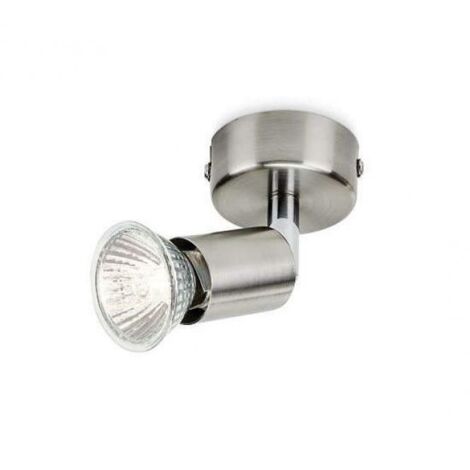 Philips limbali faretto singolo nickel in metallo orientabile senza lampadina 50300/17/e7