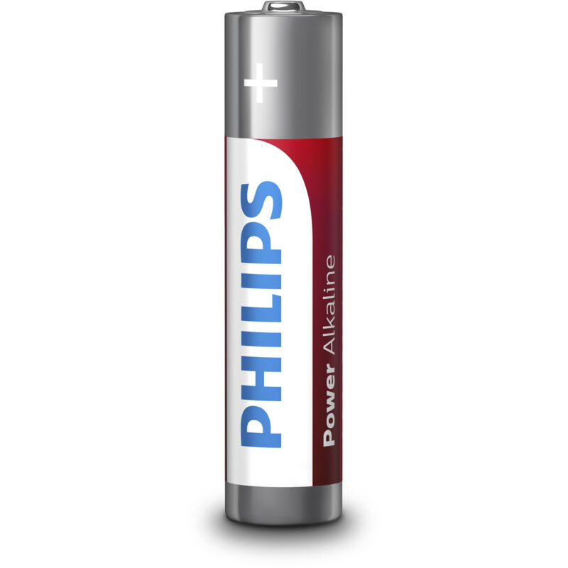 Pile alcaline rechargeable Philips transparent AAA 8 batteries