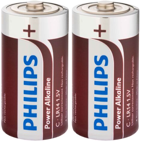 Philips LR14  C  Alkaline-Batterien 2 Stück
