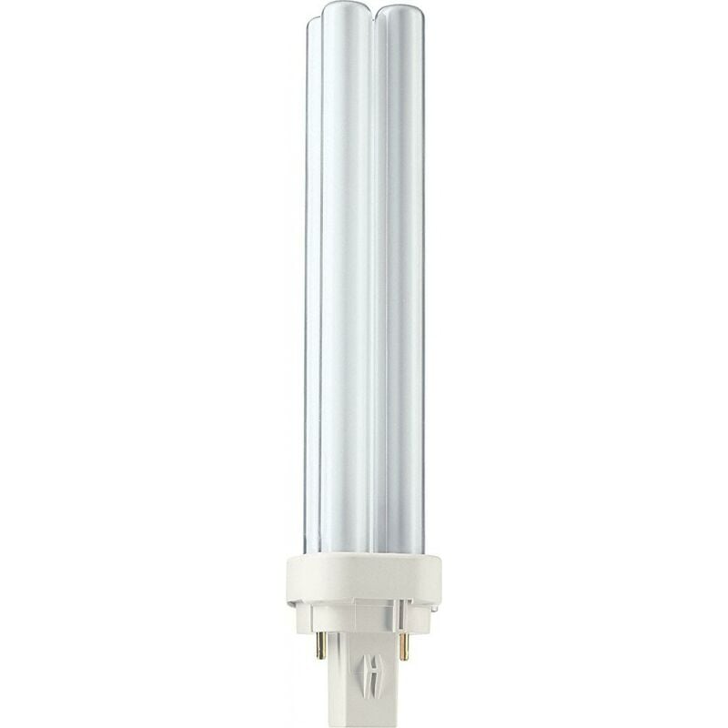 Image of Lampada lampadina fluorescente compatta senza alimentatore integrato master pl-c 18w/827/2p 1ct/5x10box master pl-c 2pin 18 w plc1882 - Philips