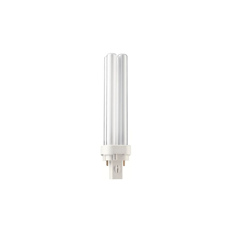 Image of Philips - lampada lampadina fluorescente compatta senza alimentatore integrato master pl-c 18w/827/2p 1ct/5x10box master pl-c 2pin 18 w plc1882