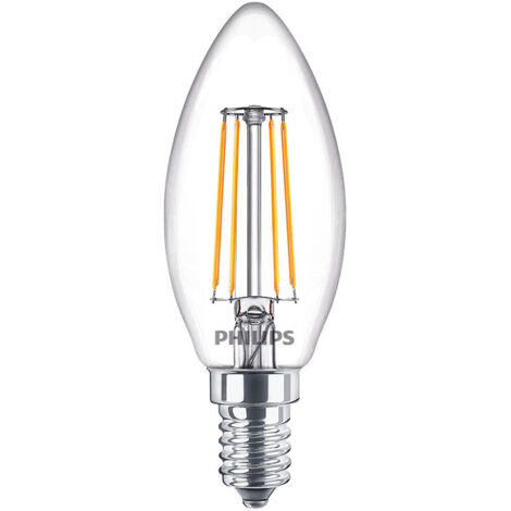 Philips MASTER Value LEDcandle E14 con Filamento Clara 3.4W 470lm - 927 Mejor reproducción de color - Regulable – Reemplazo 40W