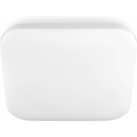 Philips Mauve, plafonnier LED 12W, carré, blanc chaud 2700K, blanc