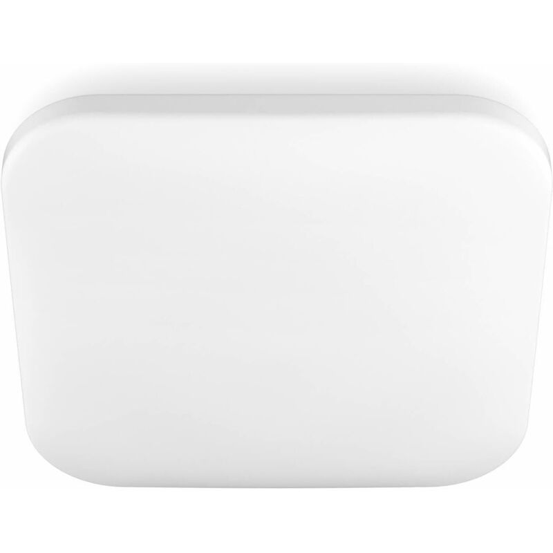 Philips - Mauve, plafonnier led 24W, carré, blanc chaud 2700K, blanc