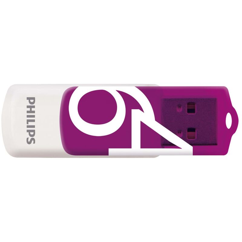 

Memorias USB 2.0 Vivid 2 unidades 64 GB blanco y morado - Multicolor - Philips